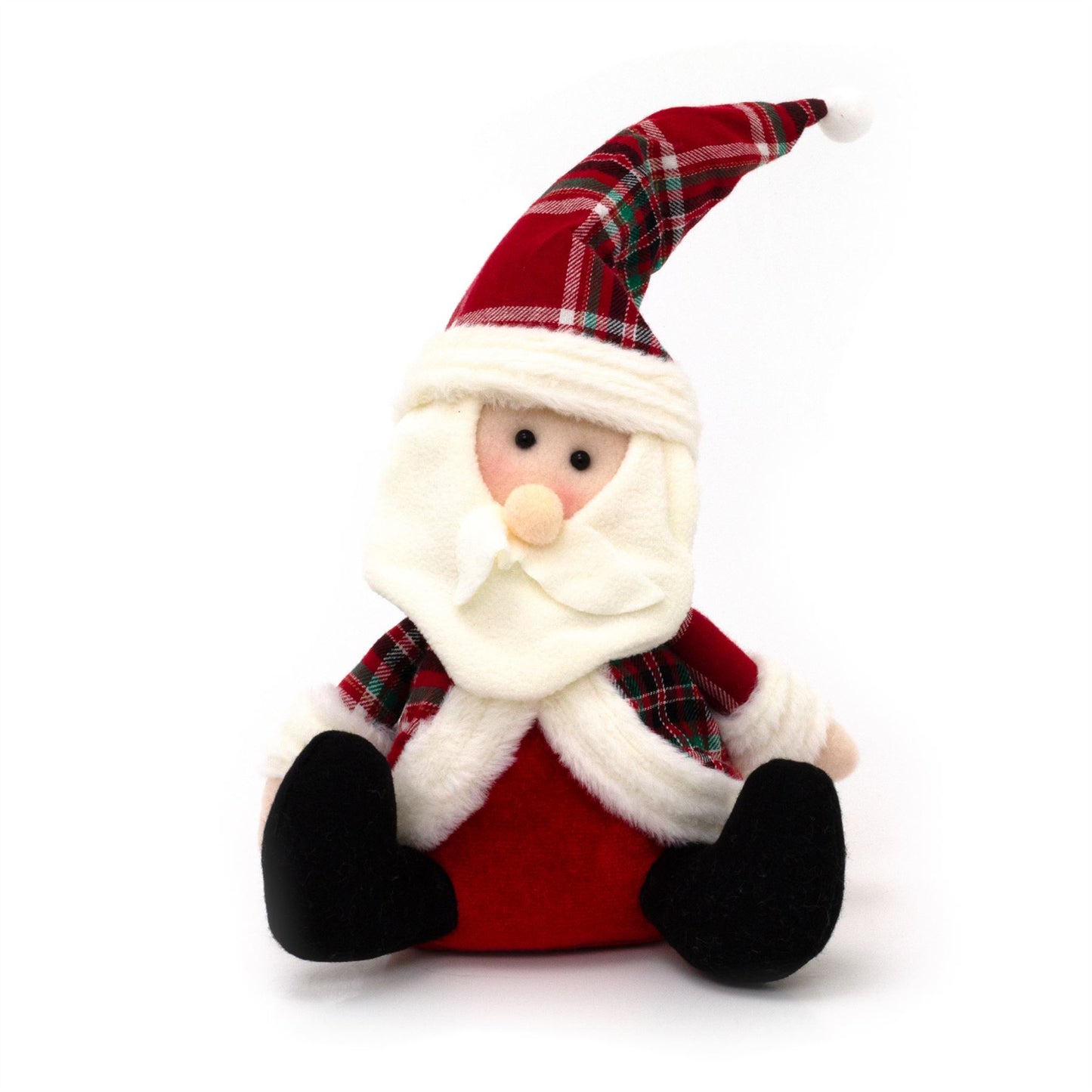 Santa Claus Christmas Doorstop | Novelty Father Christmas Fabric Door Stop 23cm