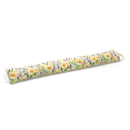 Daisy & Lavender Draught Excluder | Floral Bee Draft Excluder For Doors - 94cm