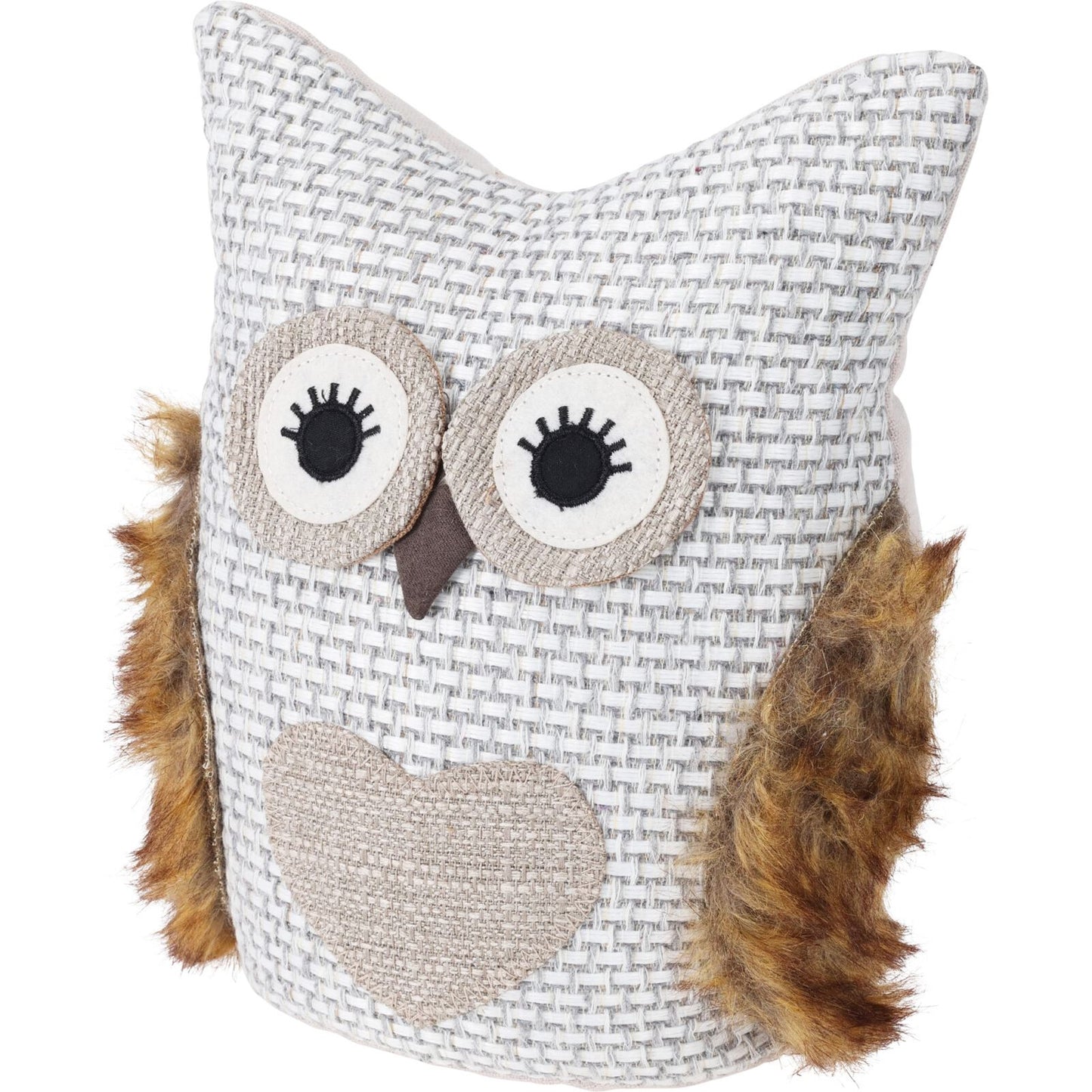 Fabric Barn Owl Doorstop | Decorative Novelty Bird Door Stop - 23cm