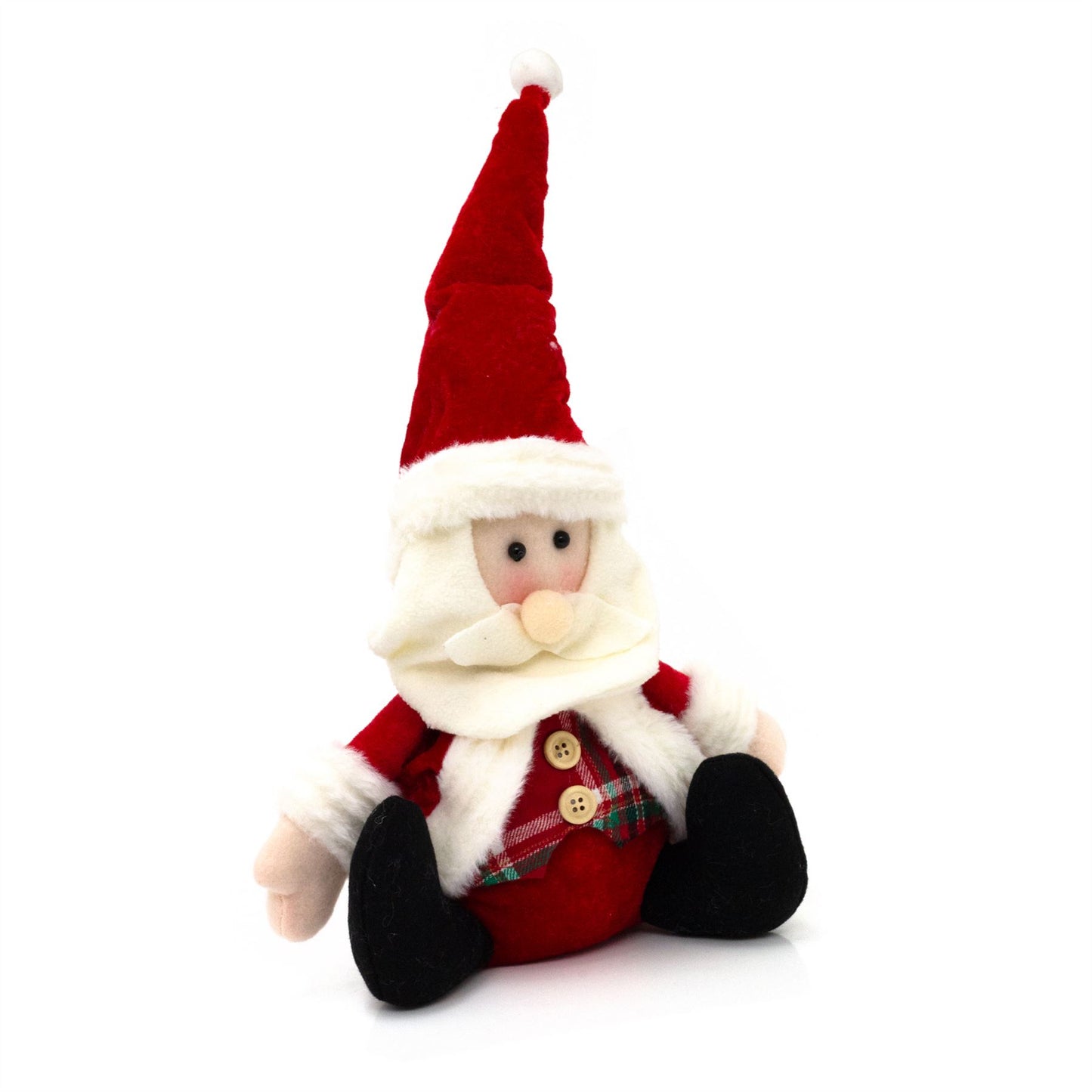 Santa Claus Christmas Doorstop | Novelty Father Christmas Fabric Door Stop 23cm