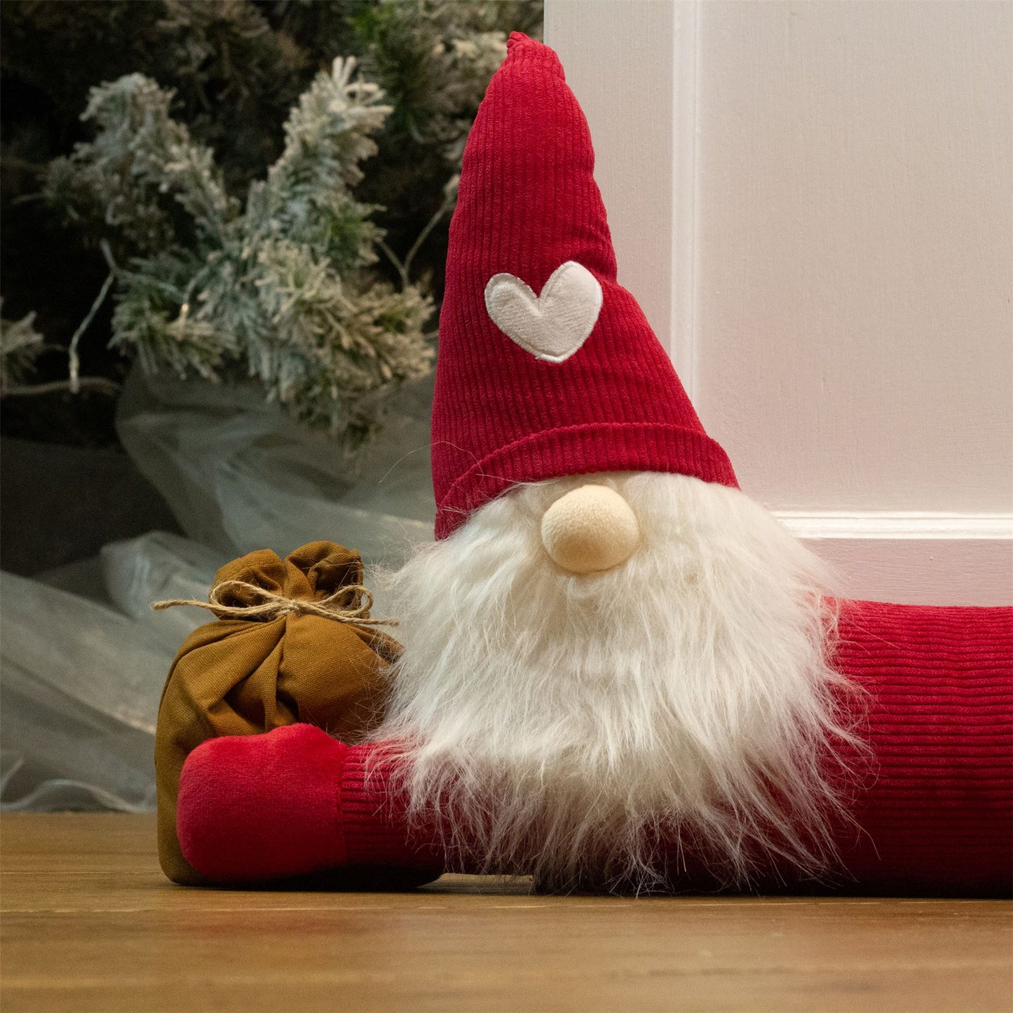 Christmas Gonk Draught Excluder | Nordic Gnome Door Cushion Draft Excluder 85cm