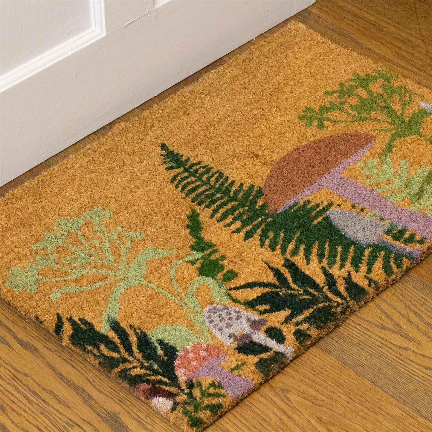 Mushroom Doormat | Toadstool Welcome Mat Non-slip PVC Coir Doormat - 60x40cm