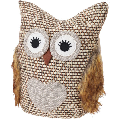 Fabric Barn Owl Doorstop | Decorative Novelty Bird Door Stop - 23cm