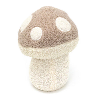 Boucle Mushroom Doorstop | Decorative Fabric Toadstool Shaped Door Stop - 22cm