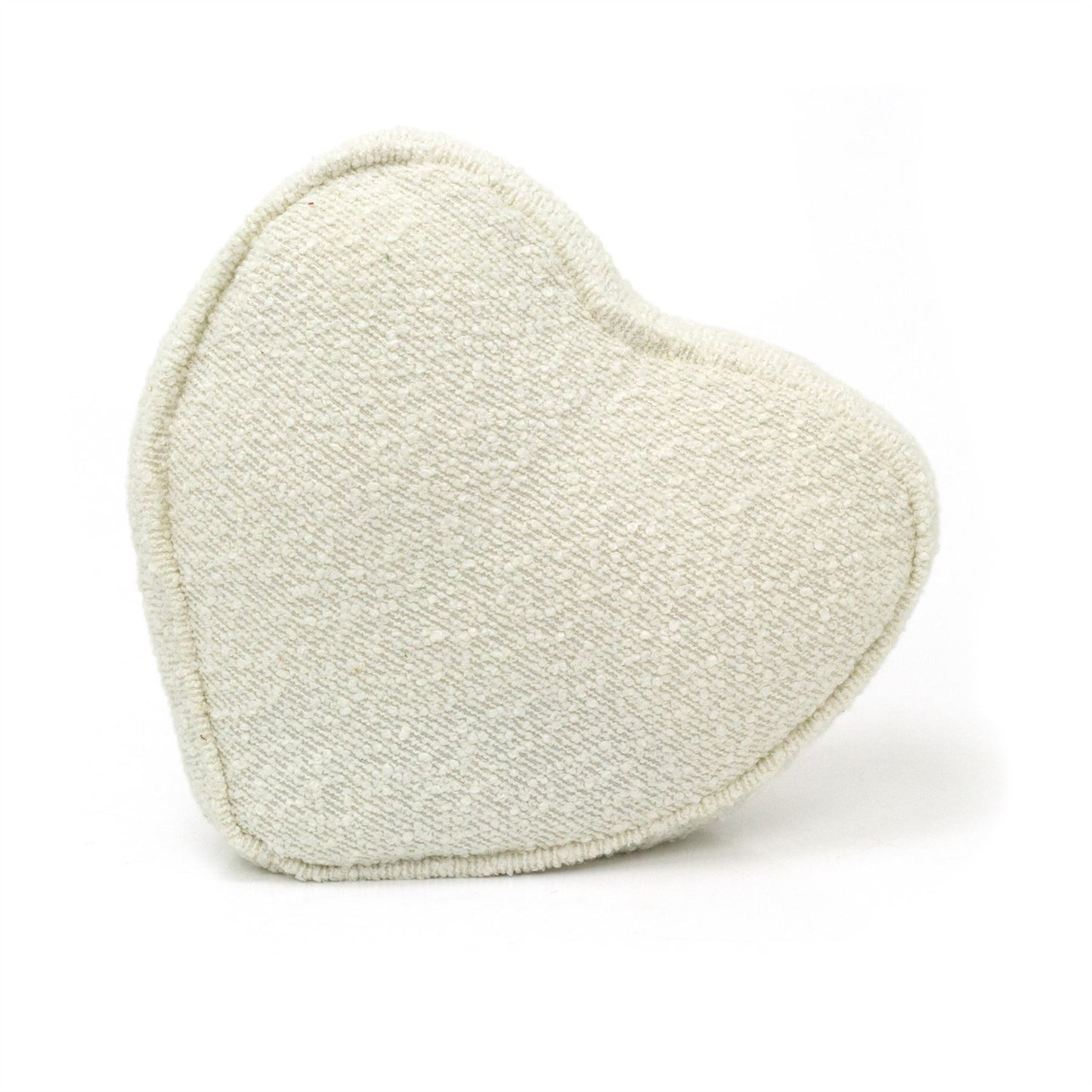 Boucle Love Heart Doorstop | Decorative Fabric Heart Shaped Door Stop - 25cm