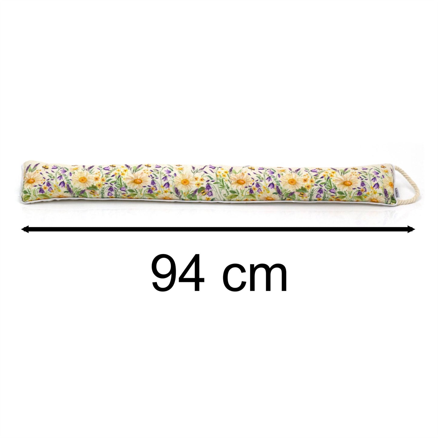 Daisy & Lavender Draught Excluder | Floral Bee Draft Excluder For Doors - 94cm