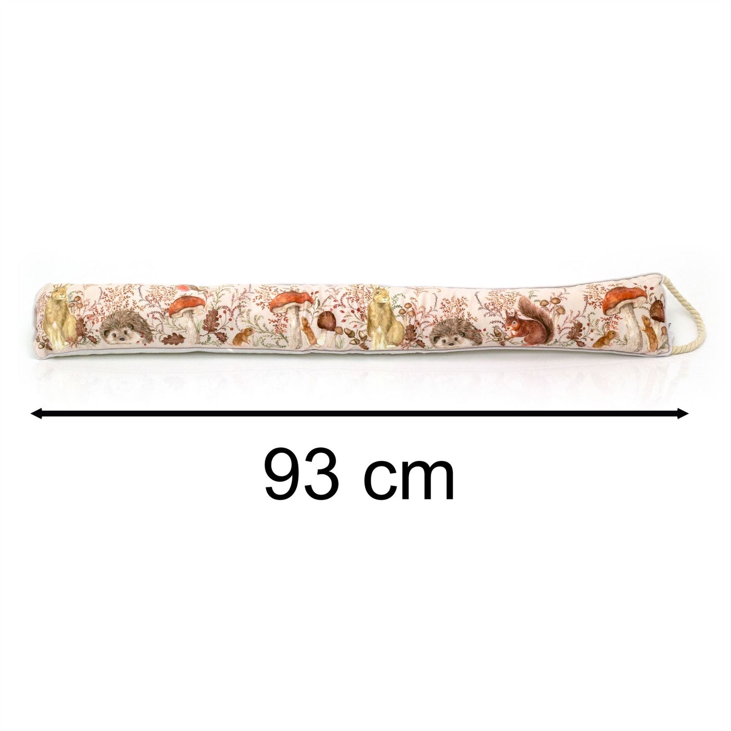 Woodland Animals Draught Excluder | Flora & Fauna Draft Excluder For Doors 93cm