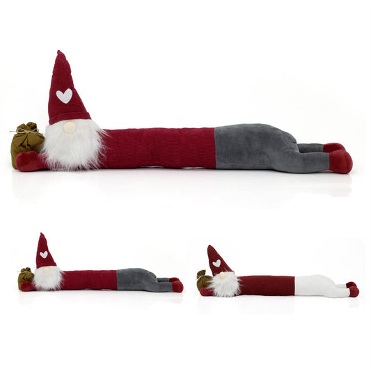 Christmas Gonk Draught Excluder | Nordic Gnome Door Cushion Draft Excluder 85cm