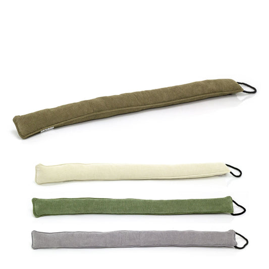 Ribbed Corduroy Draught Excluder | Fabric Draft Excluder Door Cushion - 93cm