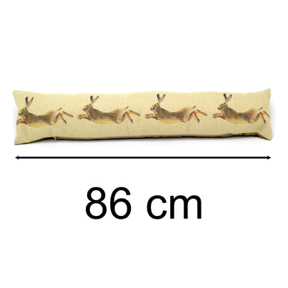 Hunter Leaping Hare Draught Excluder | Woodland Rabbit Draft Excluder - 88cm