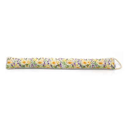 Daisy & Lavender Draught Excluder | Floral Bee Draft Excluder For Doors - 94cm