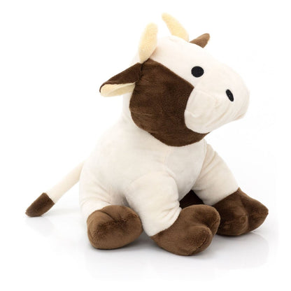 Cow Shaped Fabric Door Stop | Novelty and Decorative Animal Doorstop - Brown - Doorstop