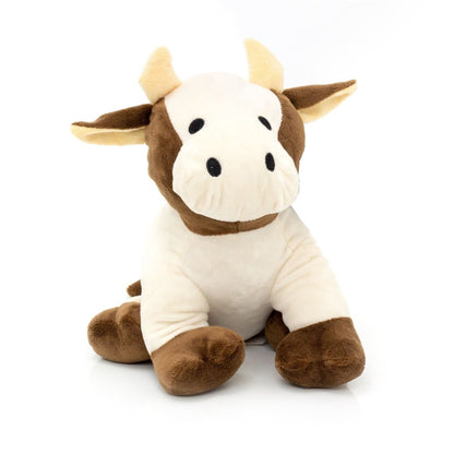 Cow Shaped Fabric Door Stop | Novelty and Decorative Animal Doorstop - Brown - Doorstop