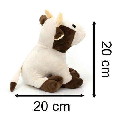 Cow Shaped Fabric Door Stop | Novelty and Decorative Animal Doorstop - Brown - Doorstop