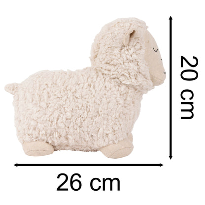 Sam Sheep Doorstop | Boucle Fleece Animal Door Stop Shearling Sheep Door Stopper