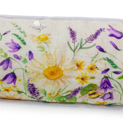 Daisy & Lavender Draught Excluder | Floral Bee Draft Excluder For Doors - 94cm