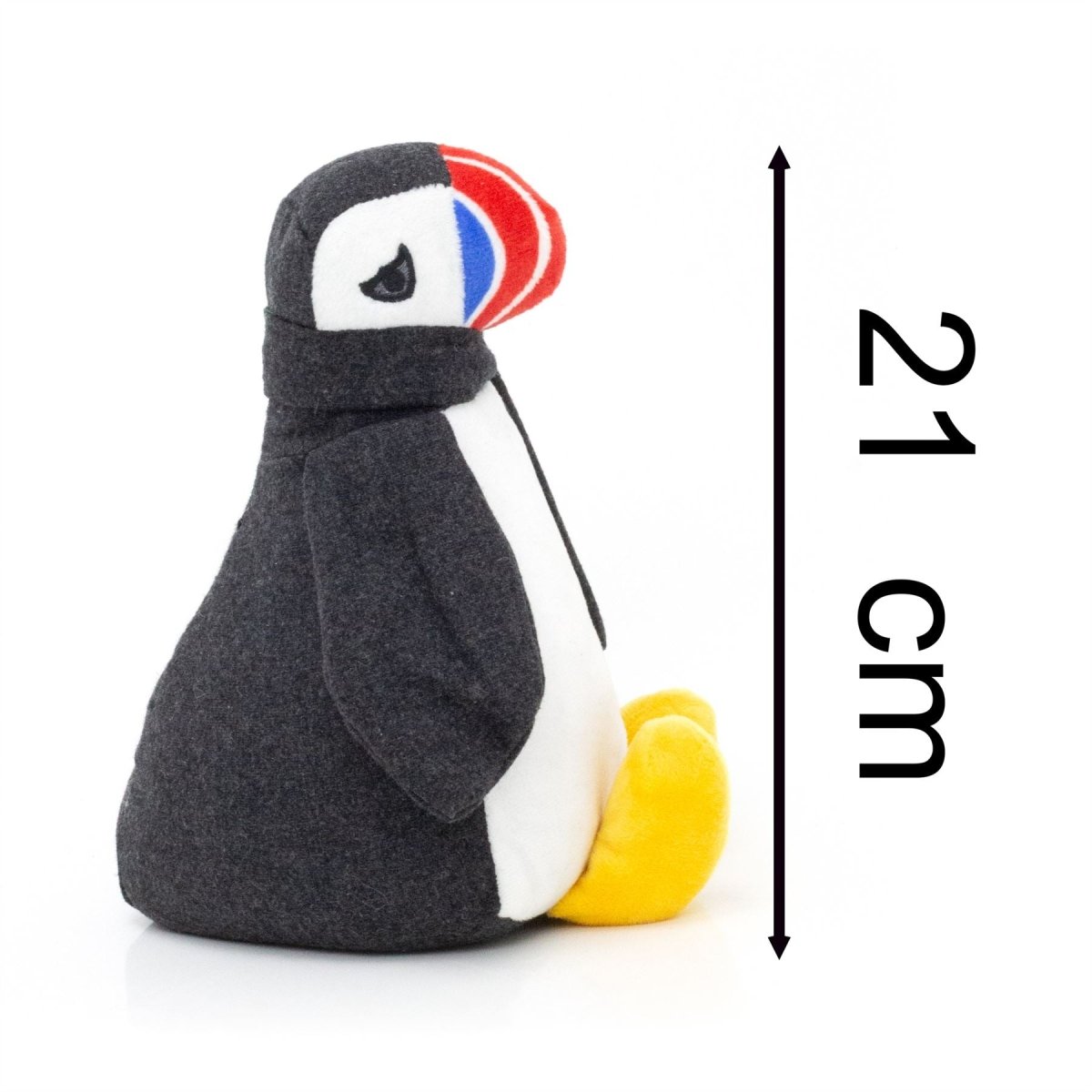 Pippa Puffin Doorstop | Novelty Fabric Puffin Shaped Door Stop 1.5kg - 21cm - Doorstop