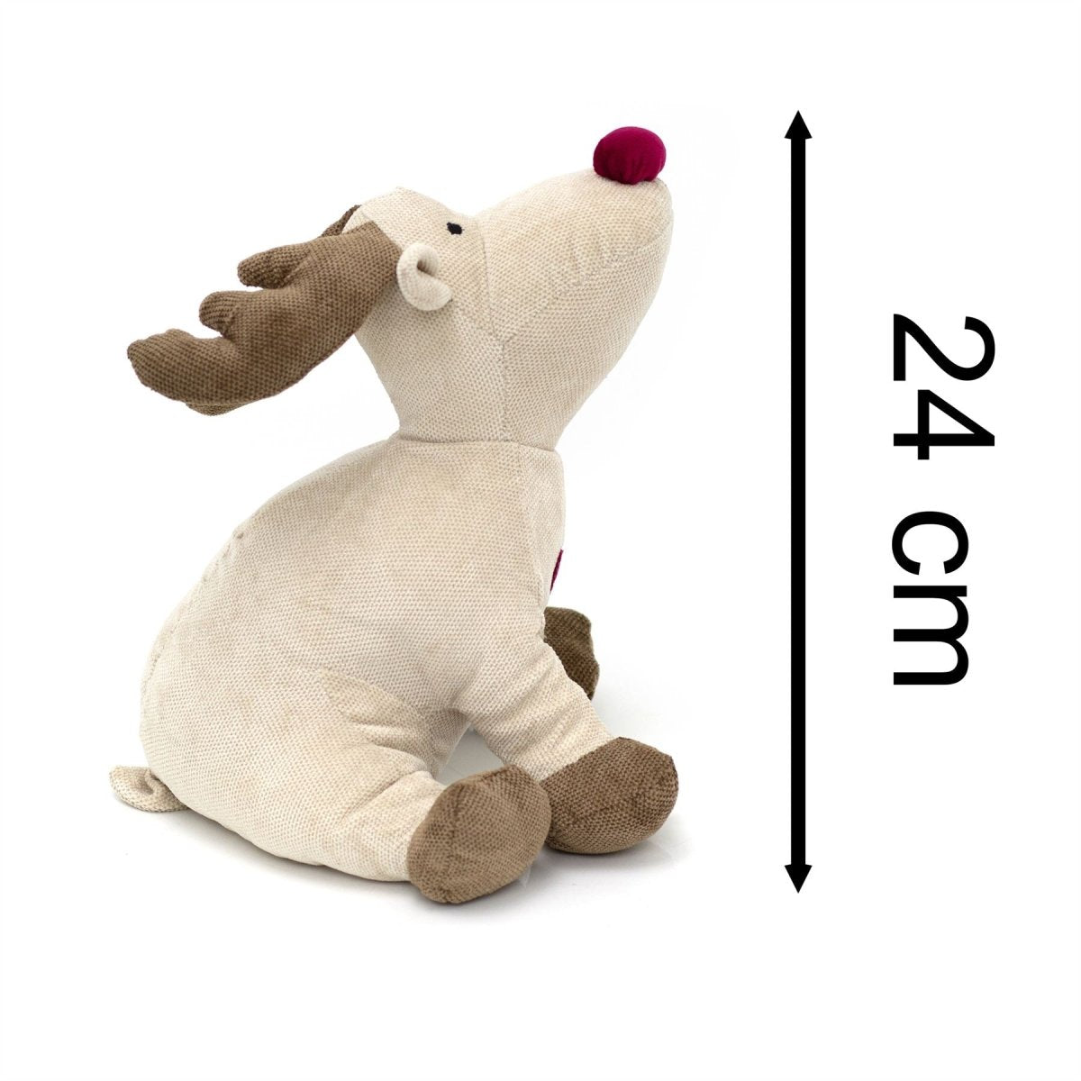 Rudy Red Nosed Reindeer Doorstop | Fabric Animal Door Stop Christmas Doorstop - Doorstop