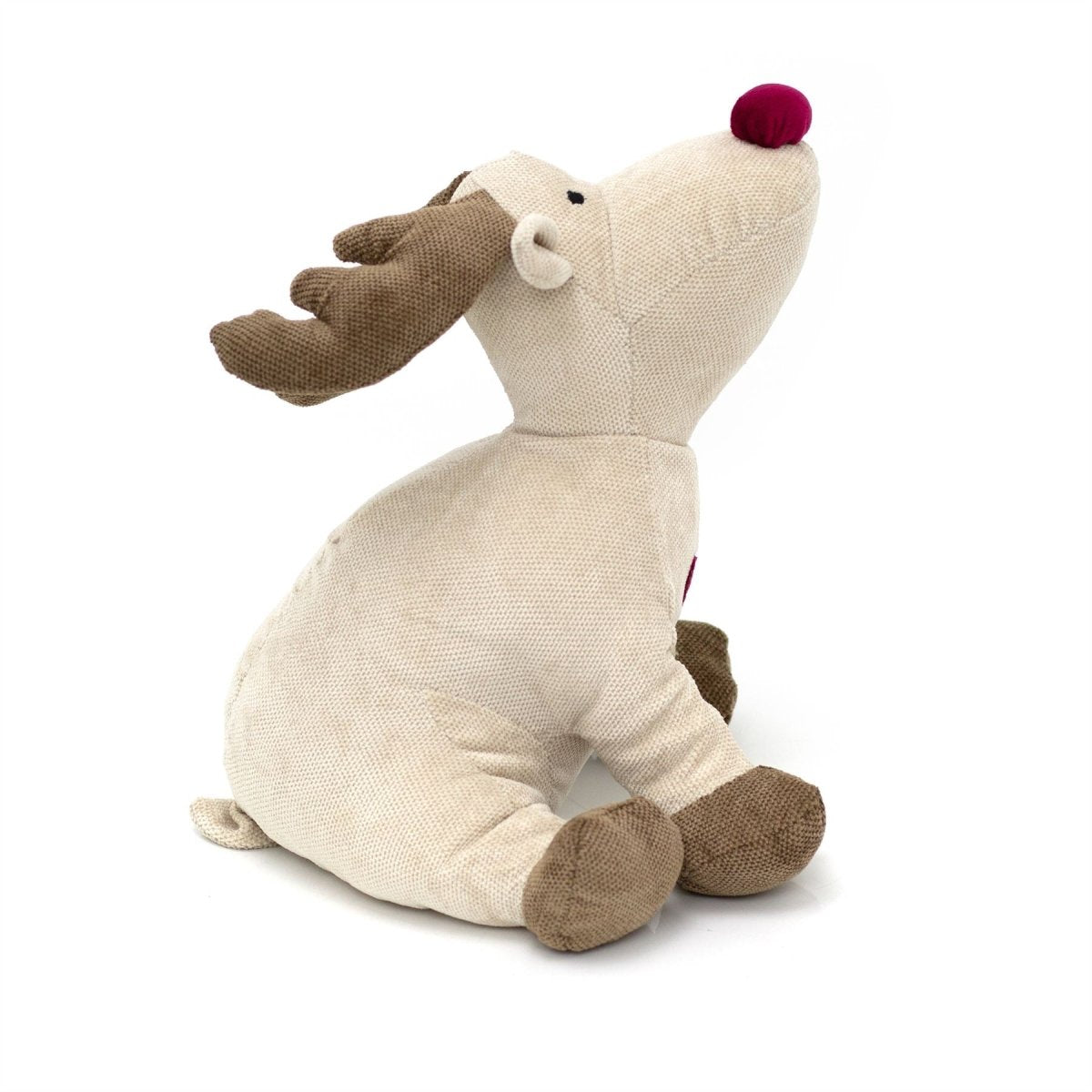 Rudy Red Nosed Reindeer Doorstop | Fabric Animal Door Stop Christmas Doorstop - Doorstop