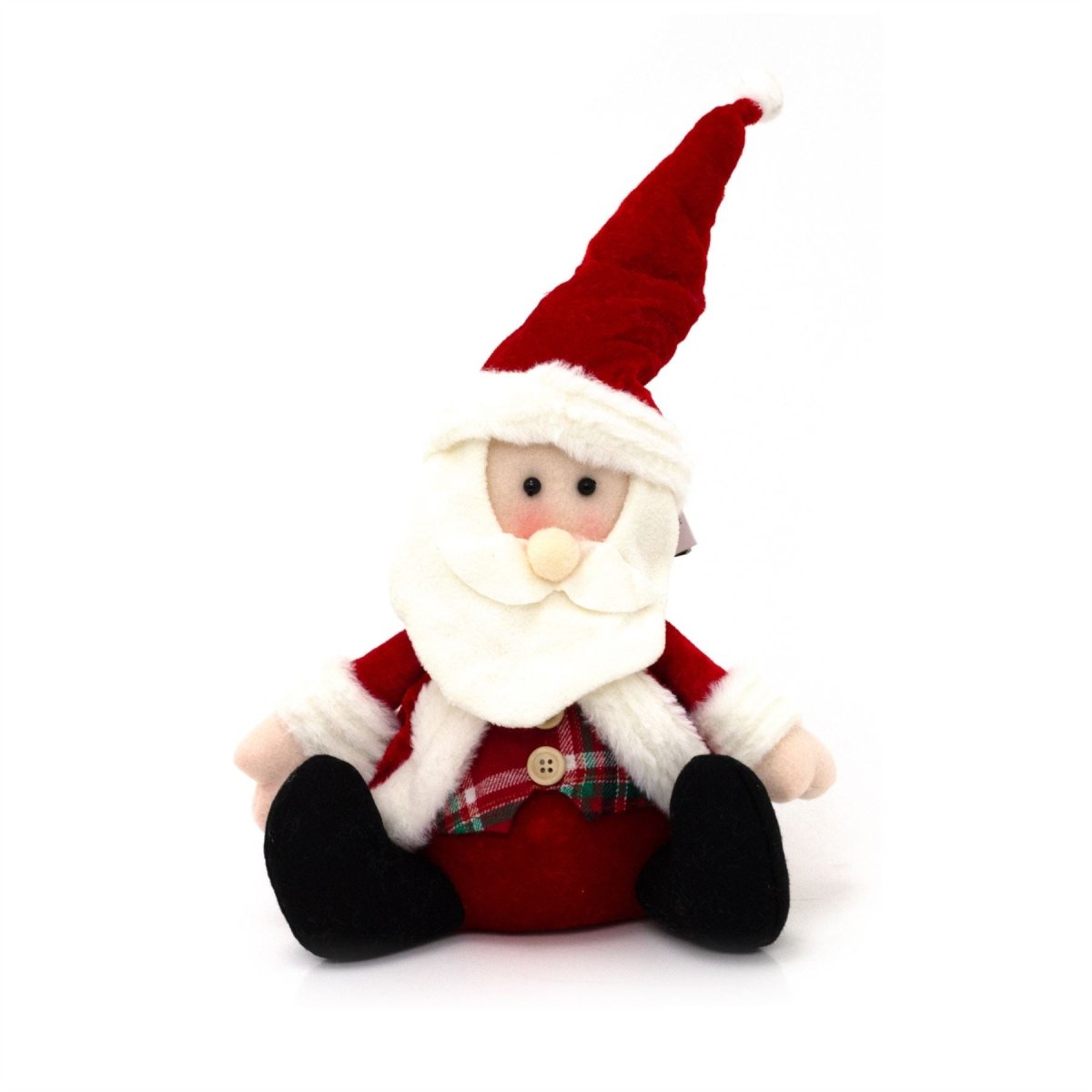 Santa Claus Christmas Doorstop | Novelty Father Christmas Fabric Door Stop 23cm - Doorstop