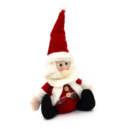 Santa Claus Christmas Doorstop | Novelty Father Christmas Fabric Door Stop 23cm - Doorstop